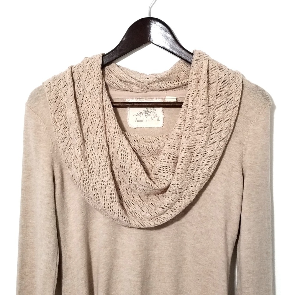 Anthro Cashmere Blend Cowl Neck Sweater